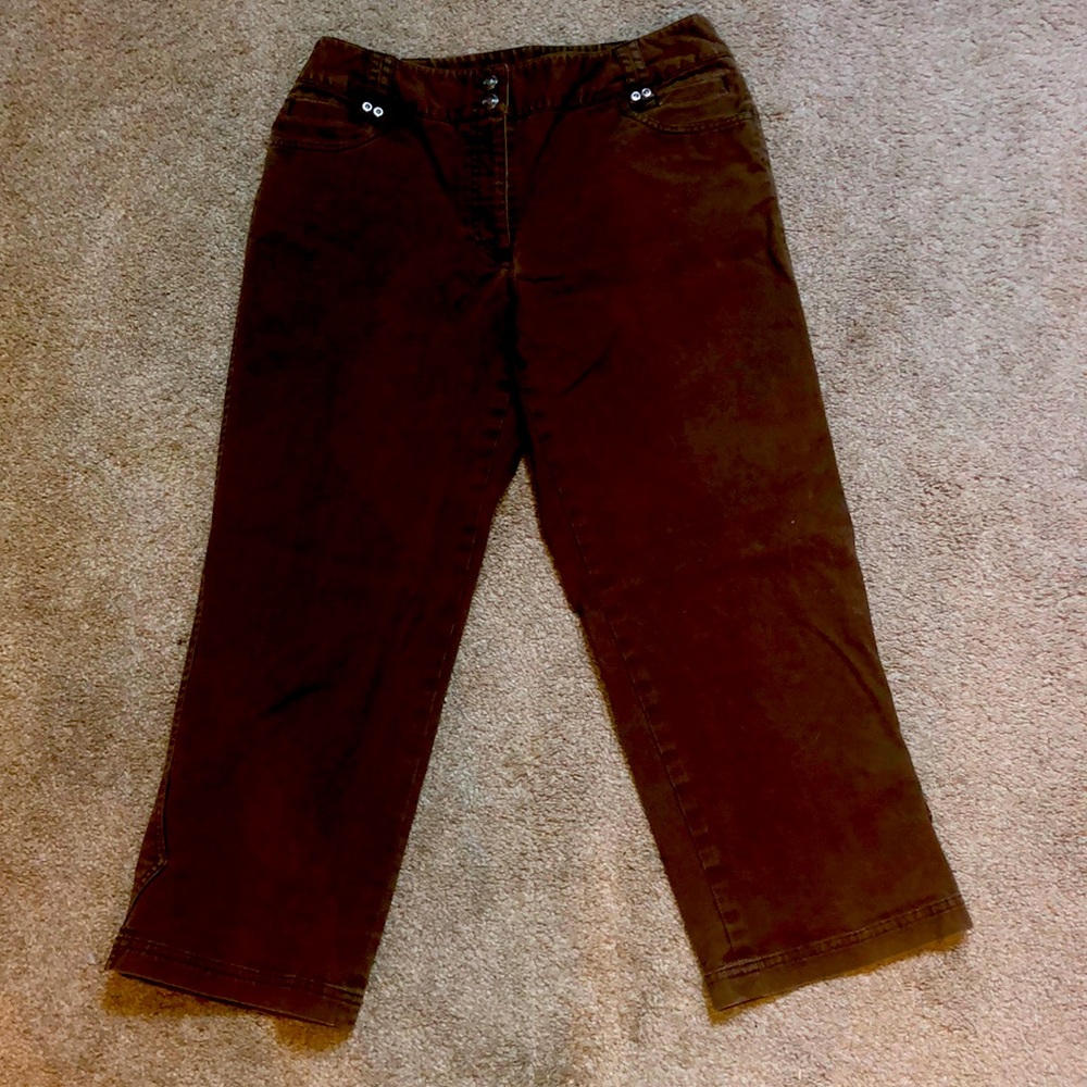 Brown Capri Jeans